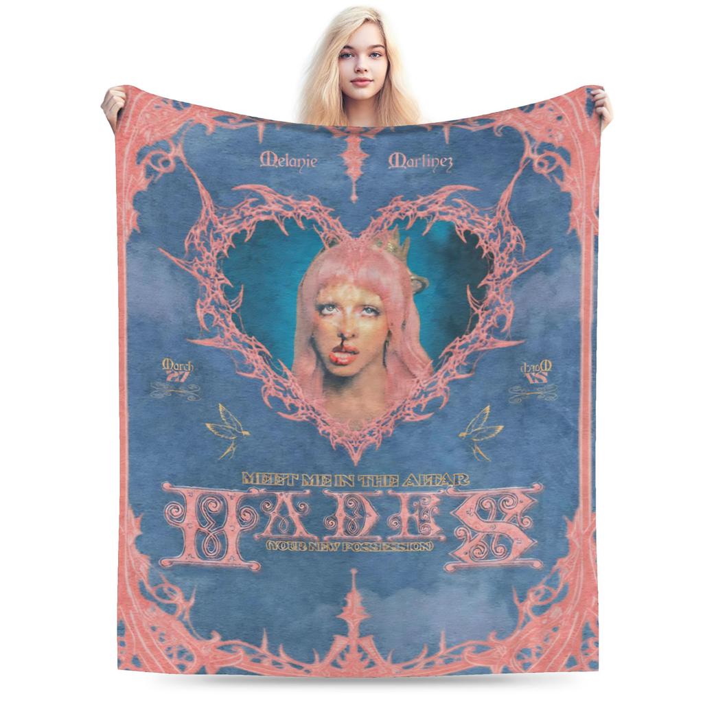 Melanies Martinezs Blankets Music Singer Plush Throw Blanket Bedding Couch Decoration Lightweight Bedspreads