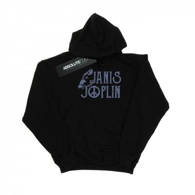 Janis Joplin moletom masculino com logotipo tipo