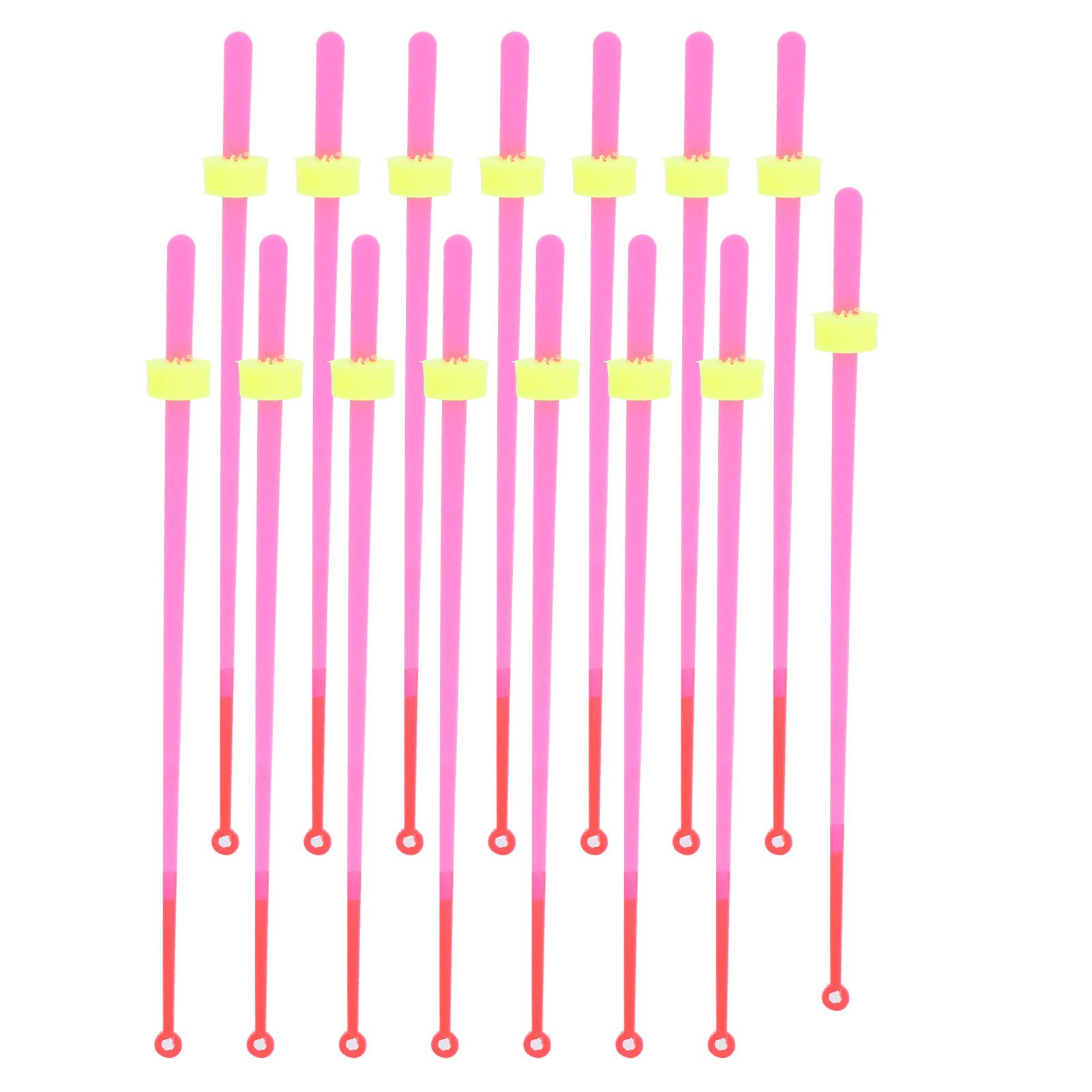 

15Pcs Set Mini Winter Ice Fishing Rod Front End Section Pole Tip Fishing Accessories 18cm / 7.1in