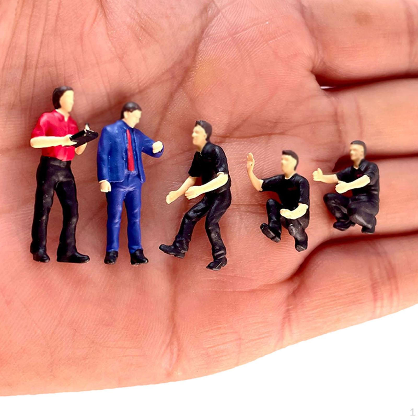 

5 шт. 1/64 масштаб диорамные фигурки миниатюрная сцена хобби персонаж ремонтник для украшения рабочего стола