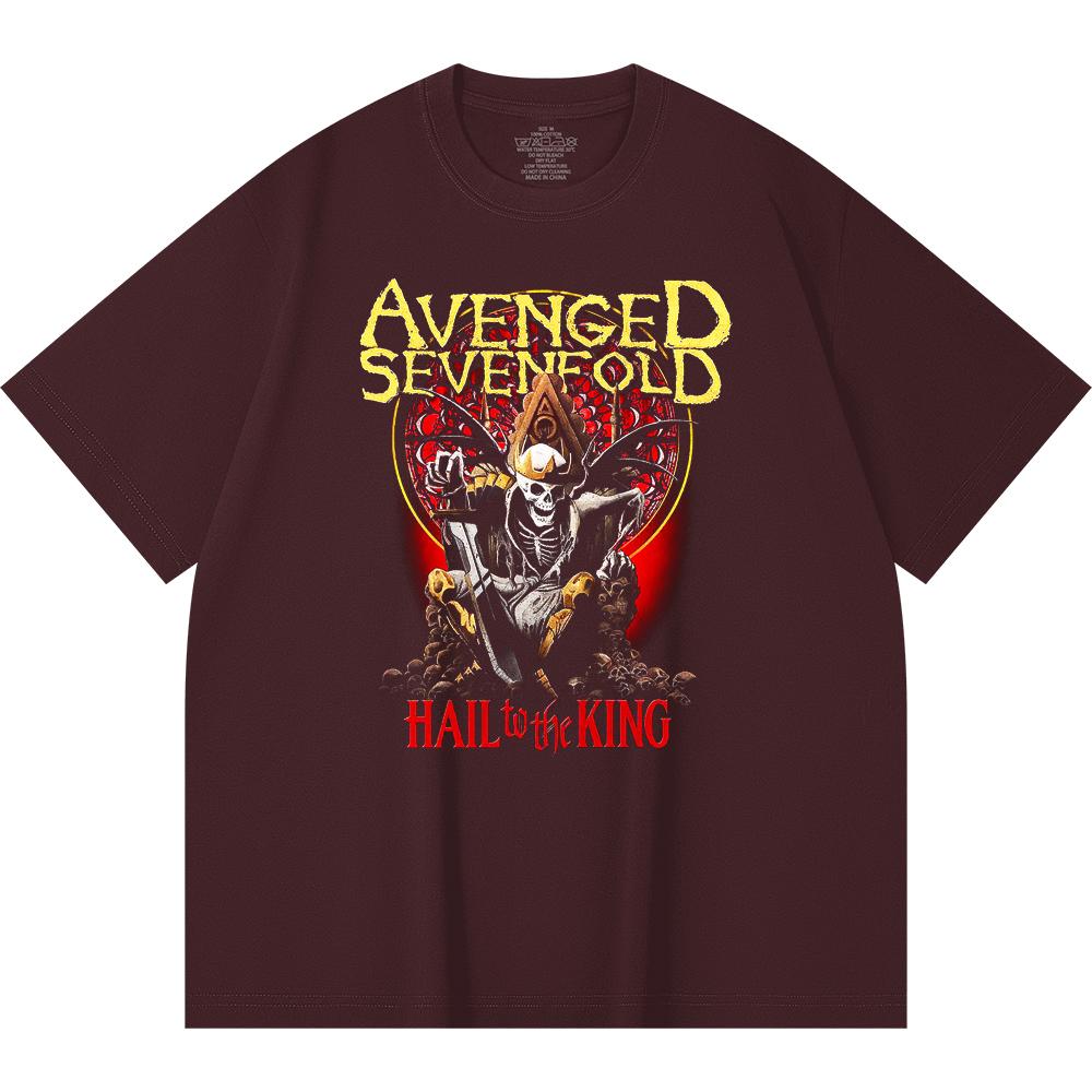 230 g/m² 100% Baumwolle Heavy Metal T-Shirt Rockband Beliebte Musik Druck Unisex Schweres Baumwoll-T-Shirt