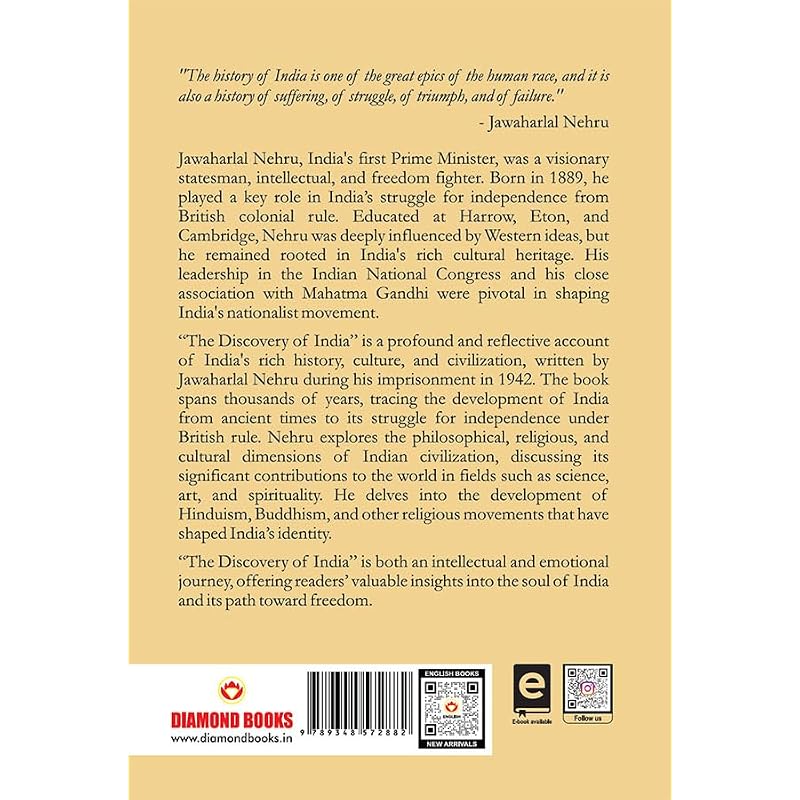 The Discovery of India by Jawaharlal Nehru :Indian History, Freedom Struggle, Ancient India, Independence Movement, Indian Culture & Heritage