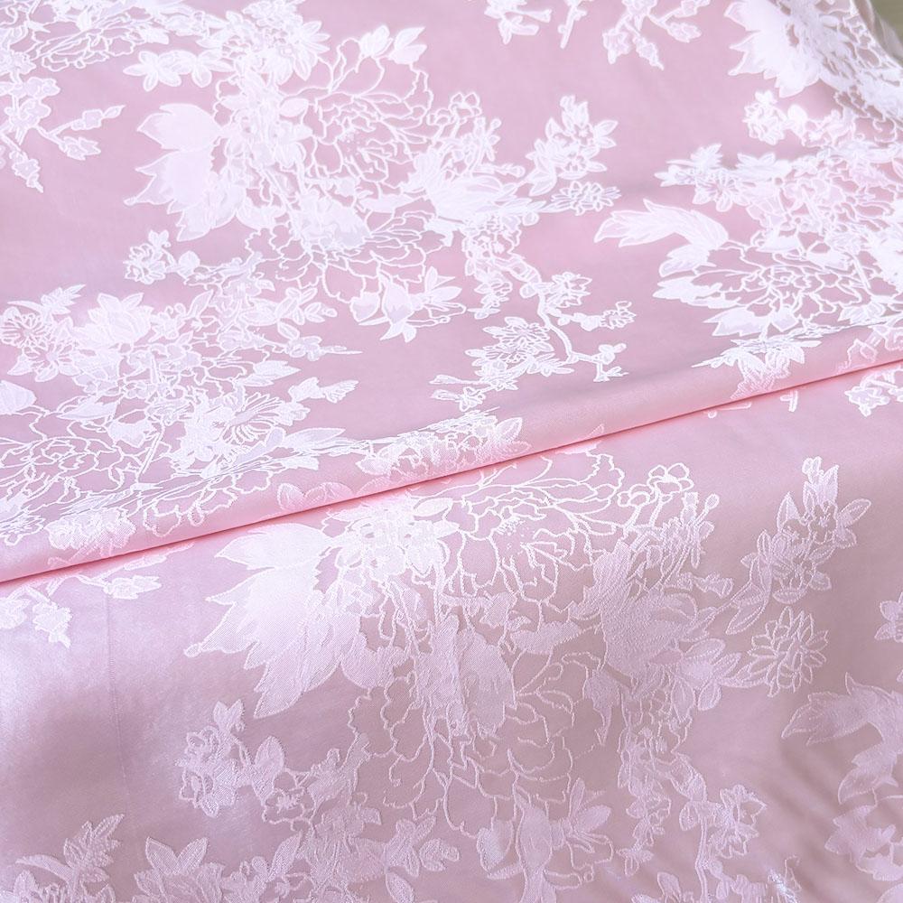 Vintage Peony Flower Brocade Jacquard Damask Fabric By Meter To Sewing For Garment Patchwork Cheongsam And Kimono Designer Seams