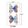 Waterproof Tattoo Stickers: English Letters, Flowers & Butterfly Sketches