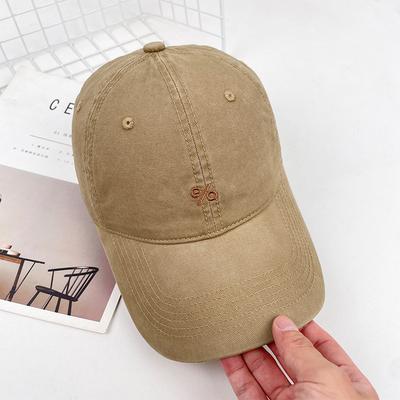 Big Head Circumference Simple Embroidery Baseball Cap Children'S Summer Visor Couple Versatile Face Small Cap Men