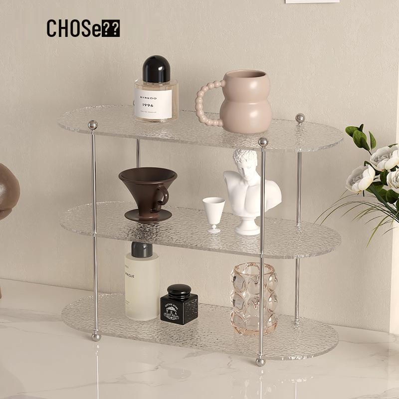 Nordic Acrylic Multi-Layer Desk Organizer for Living Room Decor
