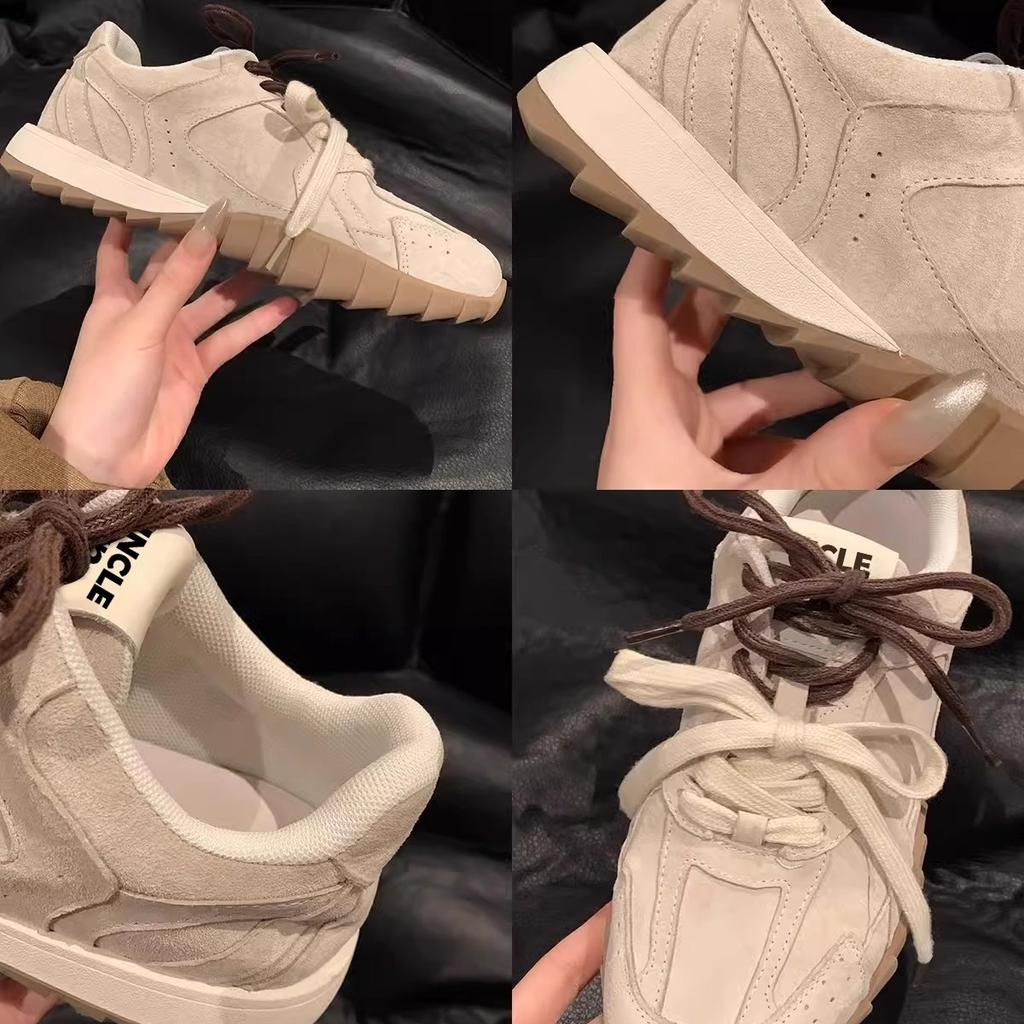 Soft Leather German Training Shoes Women's Retro 2025 Spring and Autumn New Lightweight Soft Sole Versatile Jogging Sports and Leisure Forrest Gump