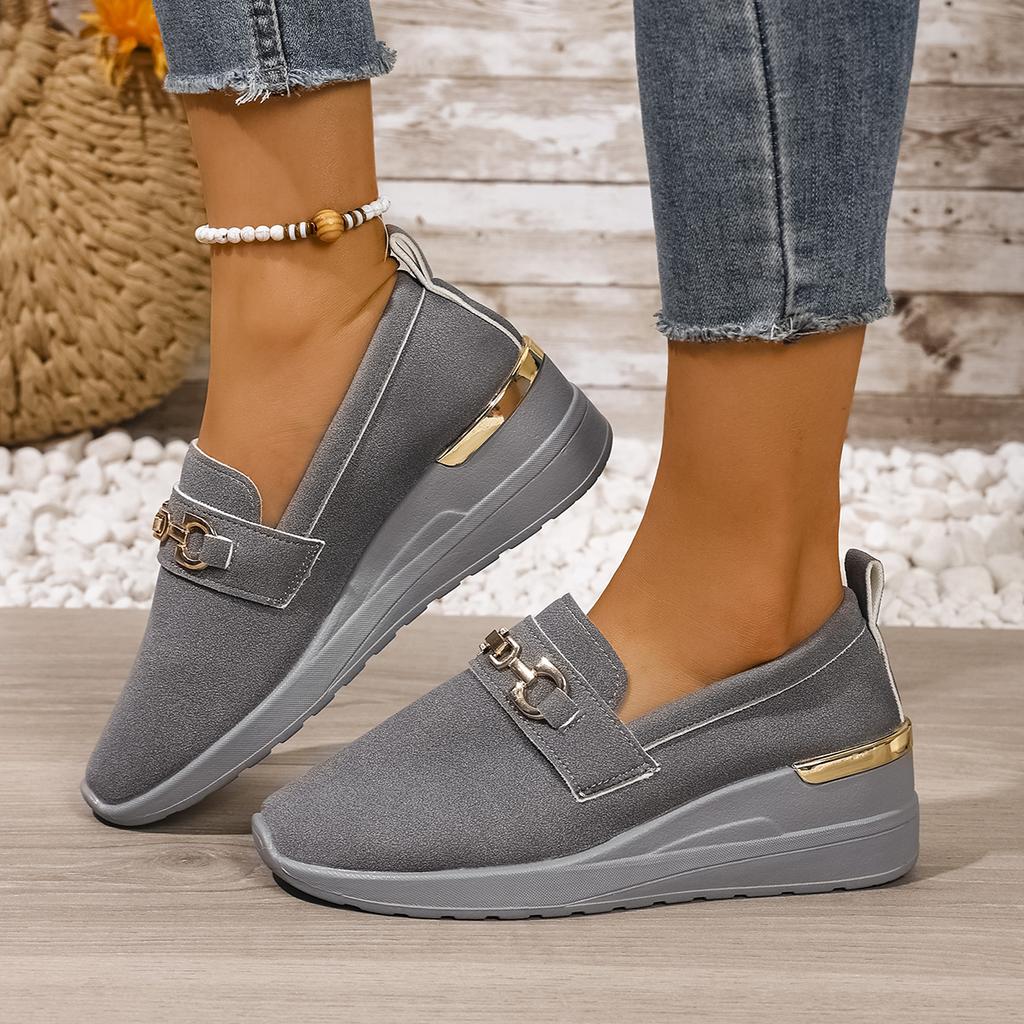 Fashion Women Vulcanized Shoes Round Toe Outdoor Sneakers Female Casual Platform Walking Women Shoes fashion Shallow Slip-on Flat Shoes