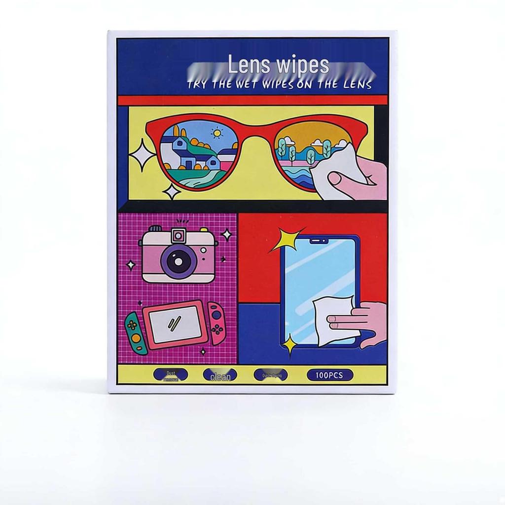 Disposable Anti-Fog Lens & Screen Cleaning Wipes for Glasses, Mirrors, and Phones