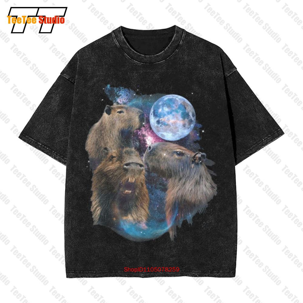 Capybara Funny Capibara Lover Humor Vintage Oversized TShirt TBXK S