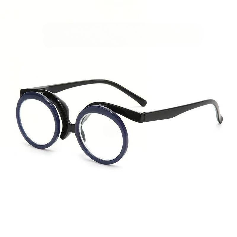 Vintage Single Piece Flip Reading Glasses Men Hyperopia Eyewear Women Fashion Makeup Reading Eyeglasses