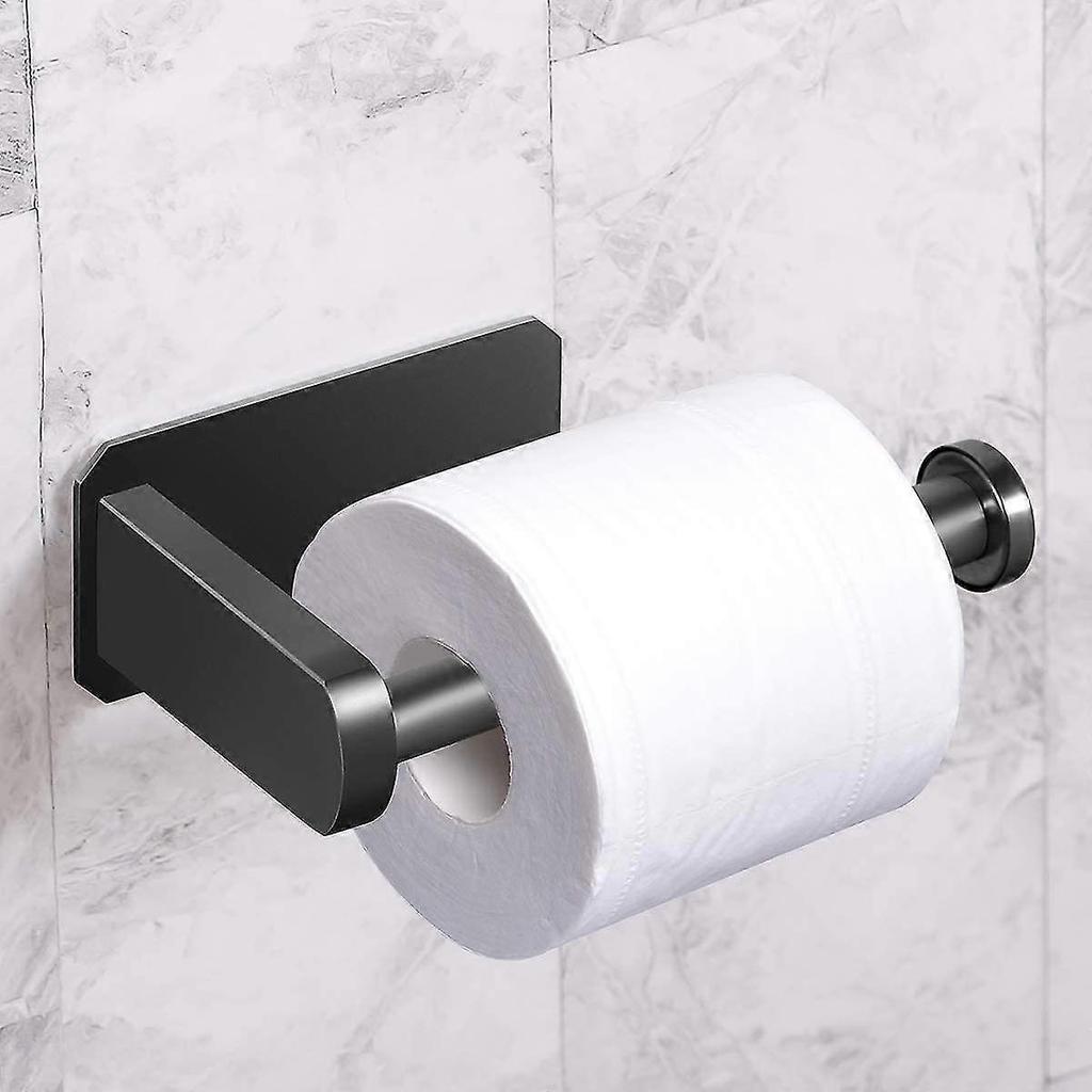Kitchen Bathroom Toilet Paper Holder Stainless Steel - Black - DD01