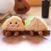 Bread Taco Plush Doll Keychain Bag Charm With Pp Cotton Fill For Gift Kids