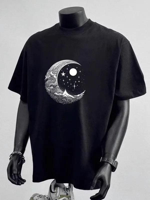 2025 Summer New TShirt Men 100 Pure Cotton Moisture Wicking Quick Drying Tee Fantastic Printting Partner Tee Short Tshirts