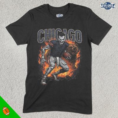 Chicago Football Shirt, American Team Sports Tee, US Sports Clothing, Football Fan Gift, Football Apparel, Vintage Football Merch, Bear