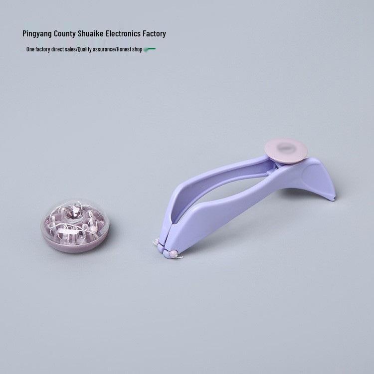 Damen Epilierer für das Gesicht: Manuelles Haarentfernungswerkzeug mit Baumwollfaden zum Rasieren und Enthaaren.