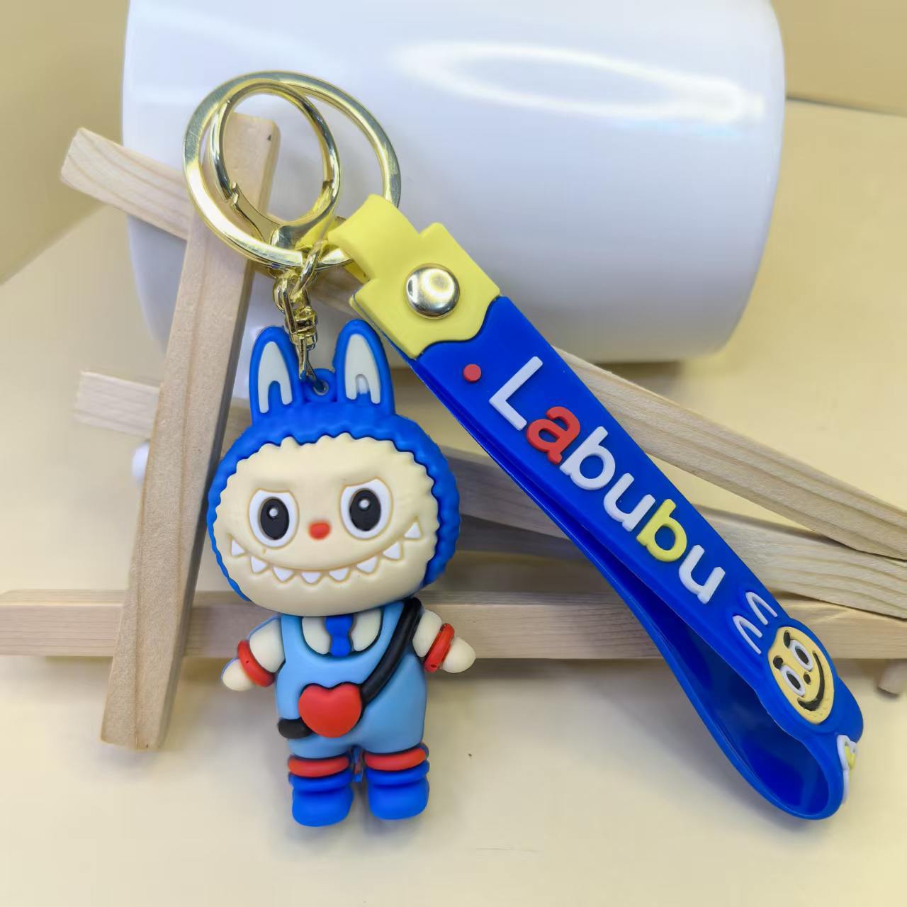 Love Bag Keychain Cute Little Sheep Schoolbag Pendant Car Key Chain