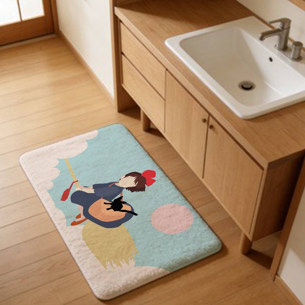 

K-Kikis CARTOON D-Delivery Floor Mat Rectangle Anti-slip Home Soft Badmat Front Door Indoor Outdoor Mat Welcome Doormat 40x60cm