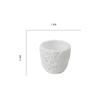 Milk White Creative Volcanic Stone Pattern Cement Succulent Flower Pot Office Home Desktop Decoration Green Plant Flowers