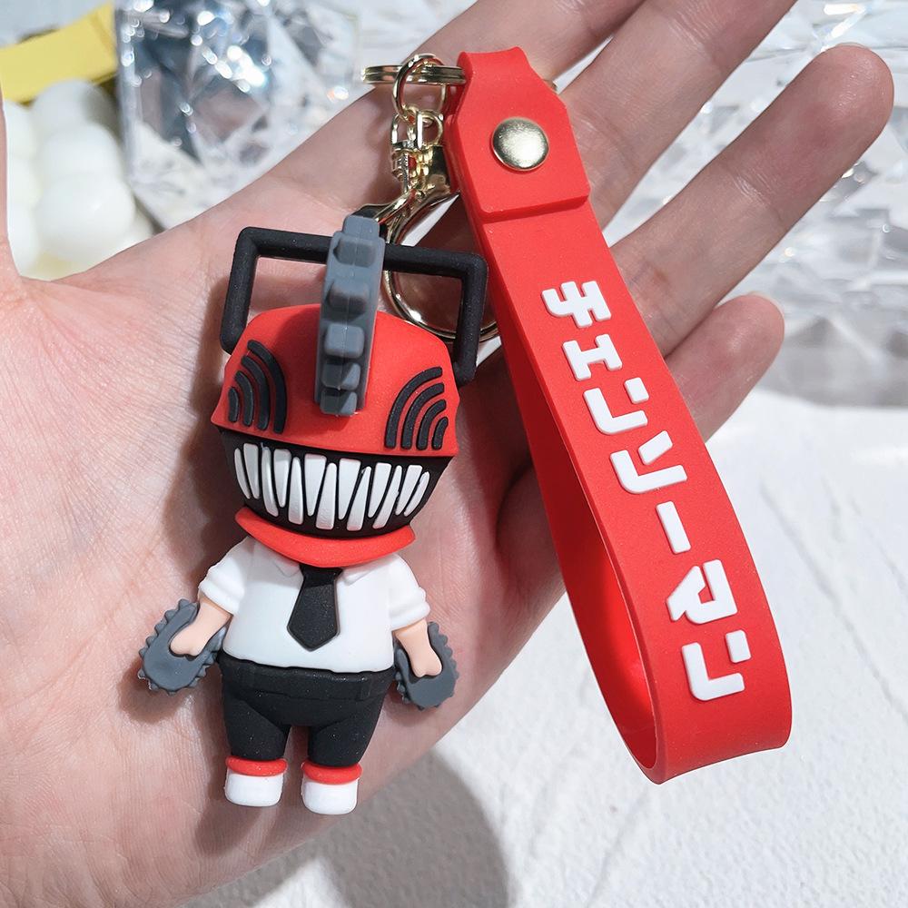 Chainsaw Man Keychain Cartoon Denji Pochita Anime Keyrings Makima Power Aki Hayakawa Doll Keyring Toys Accessorie Fans Boy Gifts