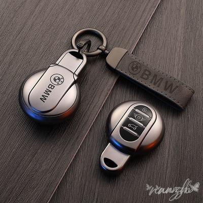 Leather Car Key Case Cover Holder Keychain Accessory For BMW MINI COOPER S ONE JCW F54 F55 F56 F57 F60 CLUBMAN COUNTRYMAN T2
