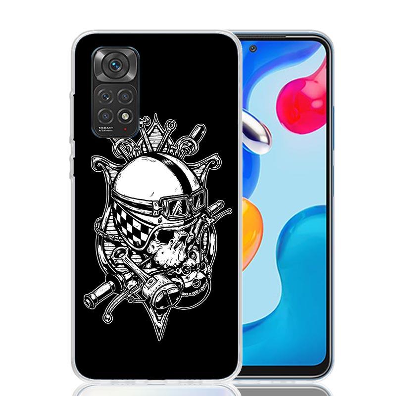 Motorcycle Gear Phone Case For Xiaomi Redmi Note 15 14 13 12S 12 Pro Plus 11S 11E 11 11T 10S 10 Art Soft Pattern Cover Redmi Not