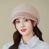 Winter Mother Hat Fashion Versatile Fleece Thick Thermal Hat In the Elderly Cold Knitted Wool Hat