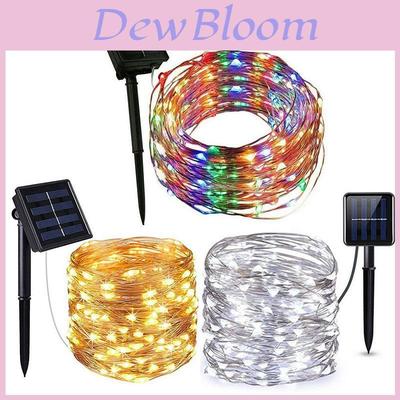 Atemberaubende Solar-Kupferdraht-Lampe mit 50 LED-Lichtern für festliche Dekoration