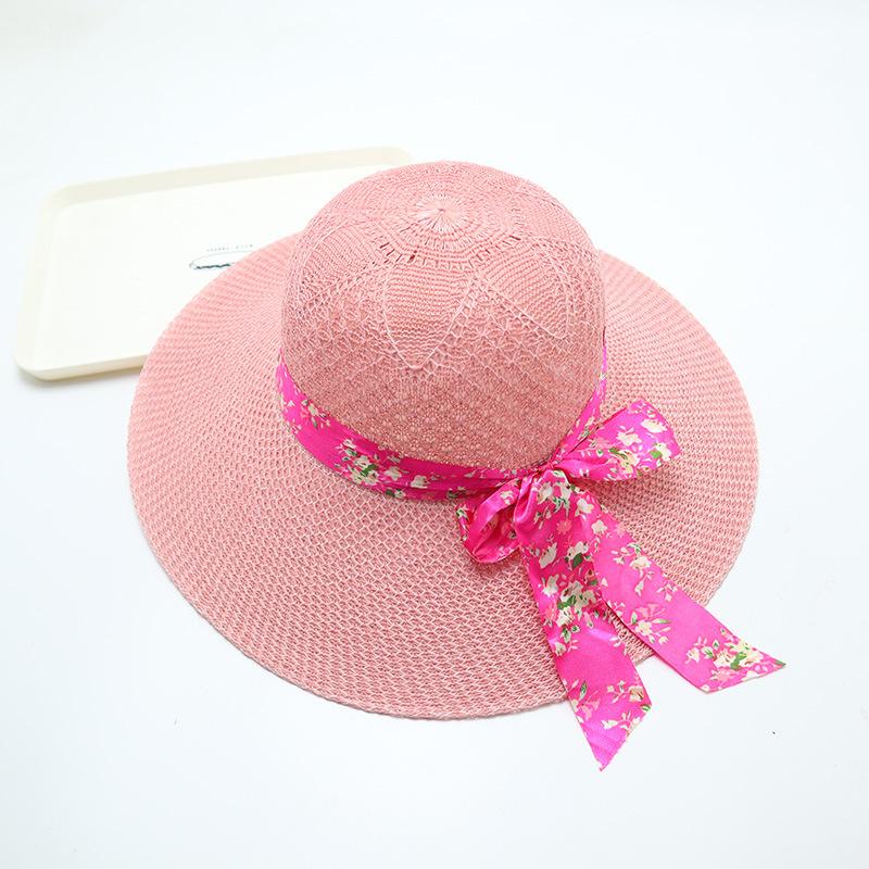 Women's Straw Hat with Large Brim, Summer Shading, Sweet and Versatile Cool Hat, Seaside Beach Hat, Sunscreen Hat, Women's Model