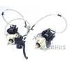 DIY GO KART KARTING ATV UTV Buggy Hand Double Disc Rotor Brake Pump Calipers With Steering Knuckle 110/10 Flanges