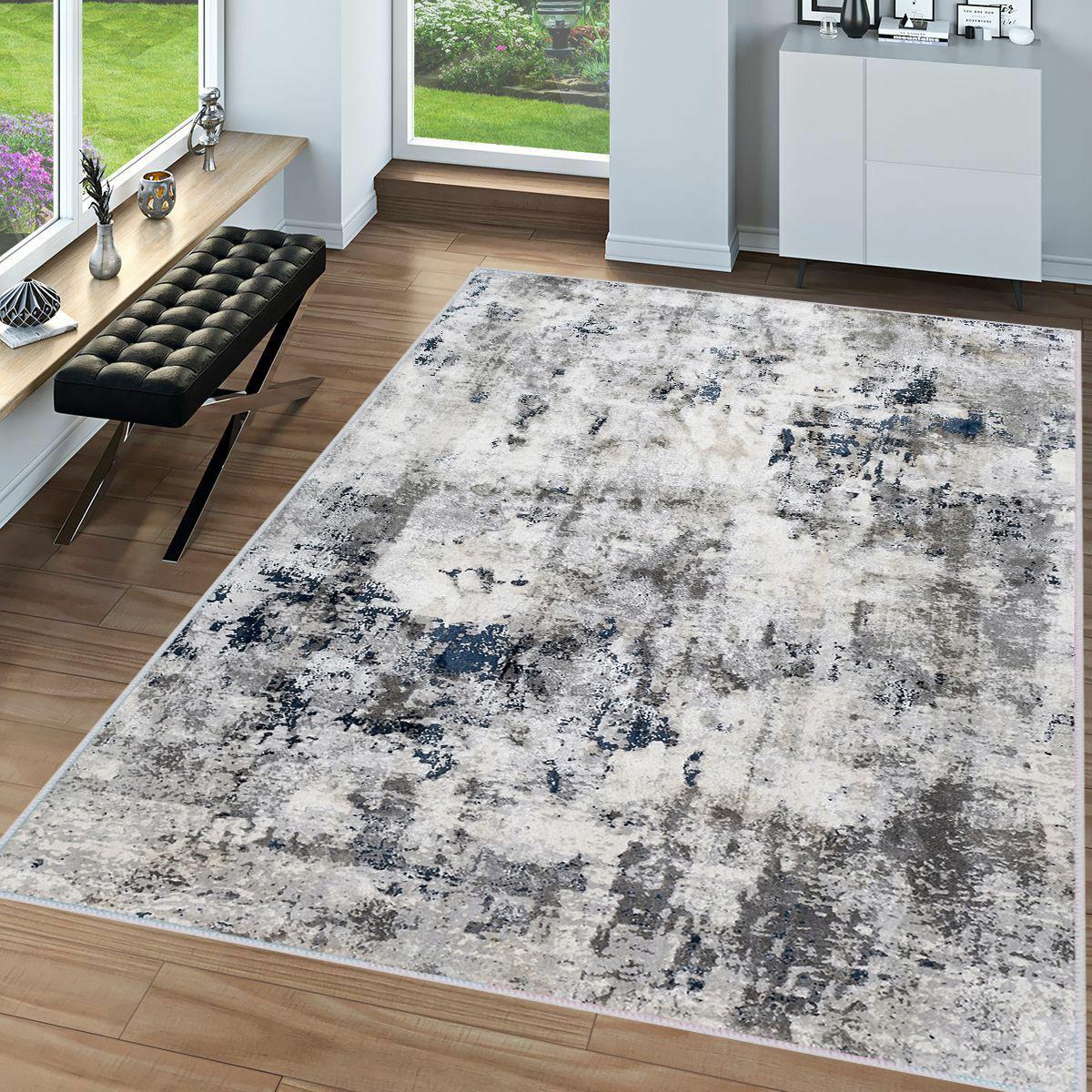 

Моющийся ковер с принтом Rovigo Home RVGHOME0047-SD1123 50x80 серый