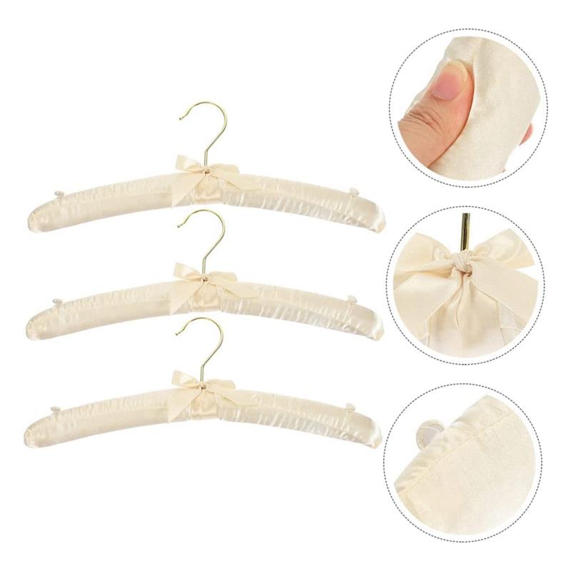 10 Pcs Non-Slip Hanger White Hangers Sweater Hangers Skirt Hangers Padded Hangers For Women Clothing Foam Coat Hanger