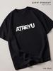 Schwarzes T-Shirt Atreyu (Atreyu), Metallrückseite rein