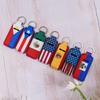 Flag Pattern Neoprene Lipstick Sleeve Keychain - Creative & Cute