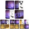 Beautifully Designed 55cm Led Birch Tree Light In White And Black With Warm White And Colorful Lighting For Holiday Cheer