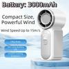 Air Turbo Tech Handheld Turbo Fan LED Display Pocket Fan Powerful USB Rechargeable Fan  Home