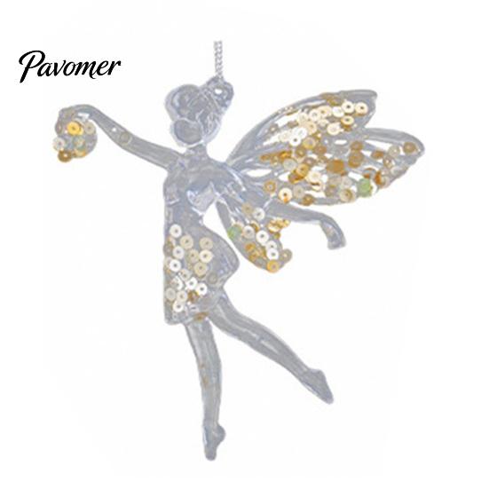 Decorative Tree Hanging Charms Faux Crystal Christmas Ornaments for Tree, Clear Snowflake/Starfish/Heart/Bird/Horse Decoration Decorations with