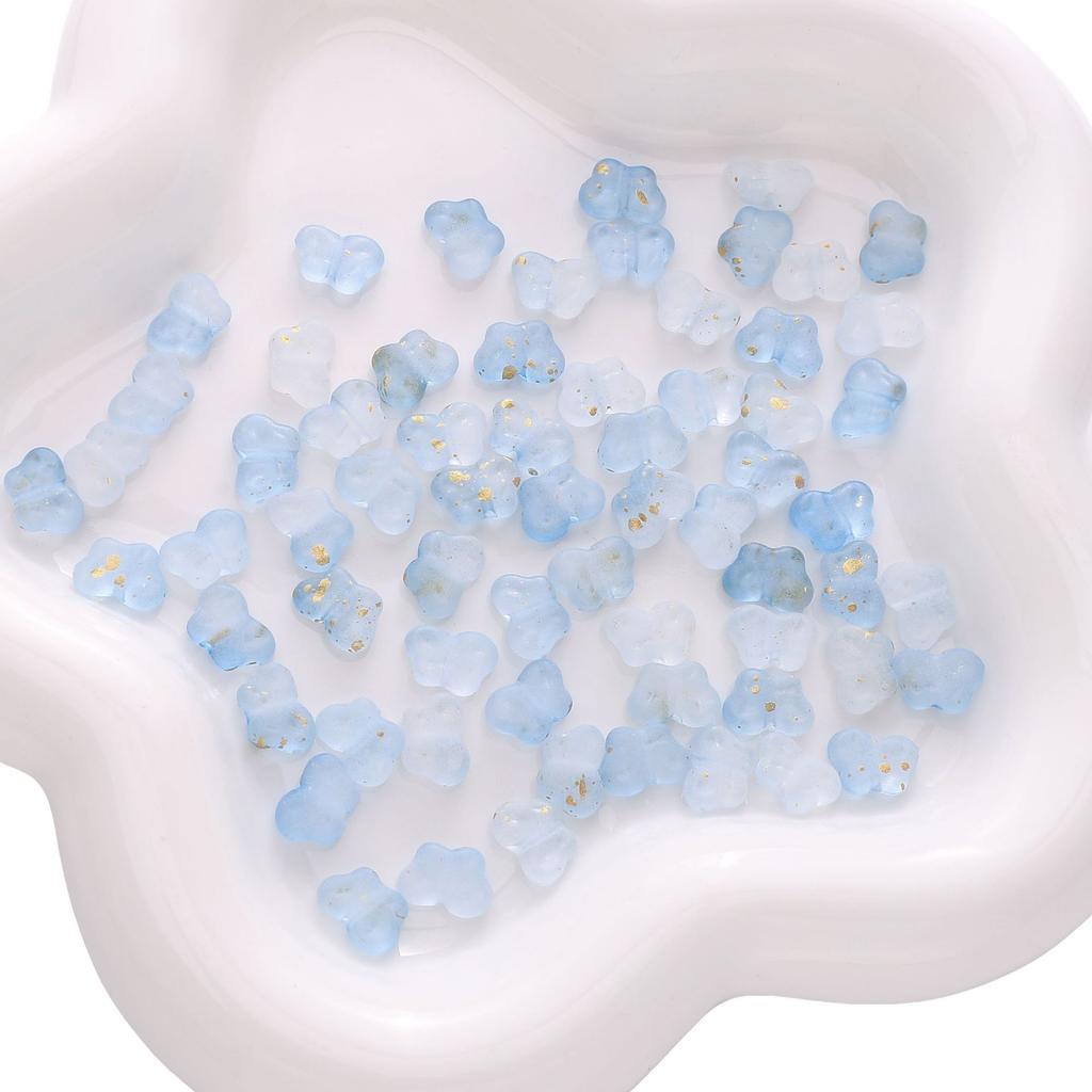 Contas Feitas à Mão 10 * 7 Acrílico Bloco de Cores Gradiente Ponto Ouro Borboleta Caseiro DIY Acessórios de Joalheria Contas de Fio de Mão Pingente de Bolsa Contas Soltas