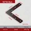 Reinforced 90° Stainless Steel L/T Bracket for Wooden Doors