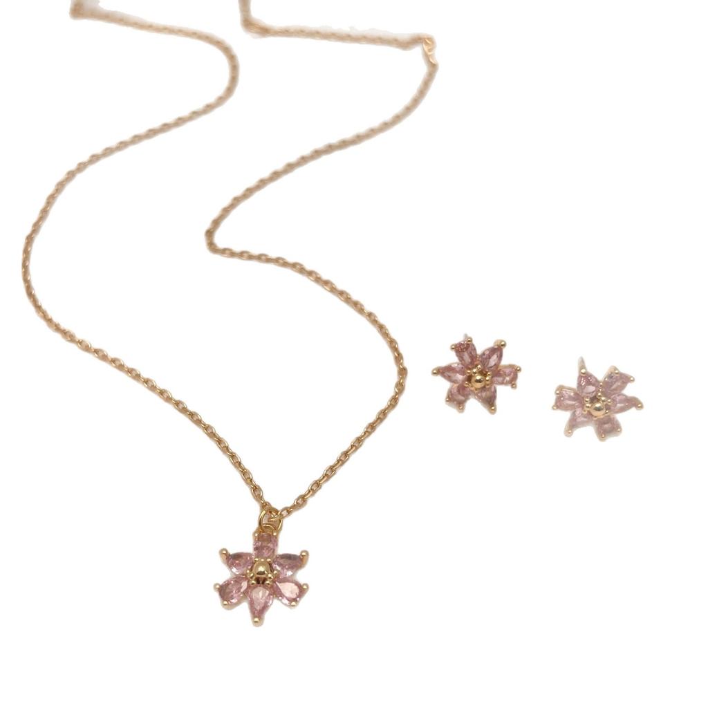 Inlaid Zircon Flower Collarbone Chain, Fashionable And Elegant Design Temperament Versatile Necklace
