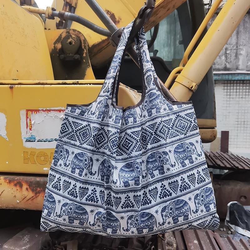 Eco-friendly Foldable Storage Tote - 210D Oxford Cloth, Waterproof & Large Capacity