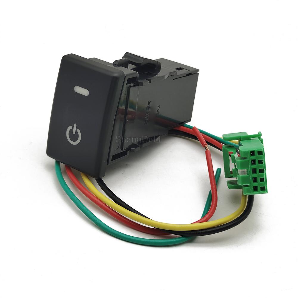 Car LED Spotlight Radar Fuel tank Rearview Steering Wheel Heating Button Switch with Wire for ISUZU MU-X D-MAX SPARK CROSS