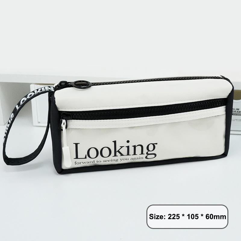 

Simple Transparent Pencil Case Cute Stationery Bag Large Capacity Storage Bag Multifunctional Pencil Case School Supplies