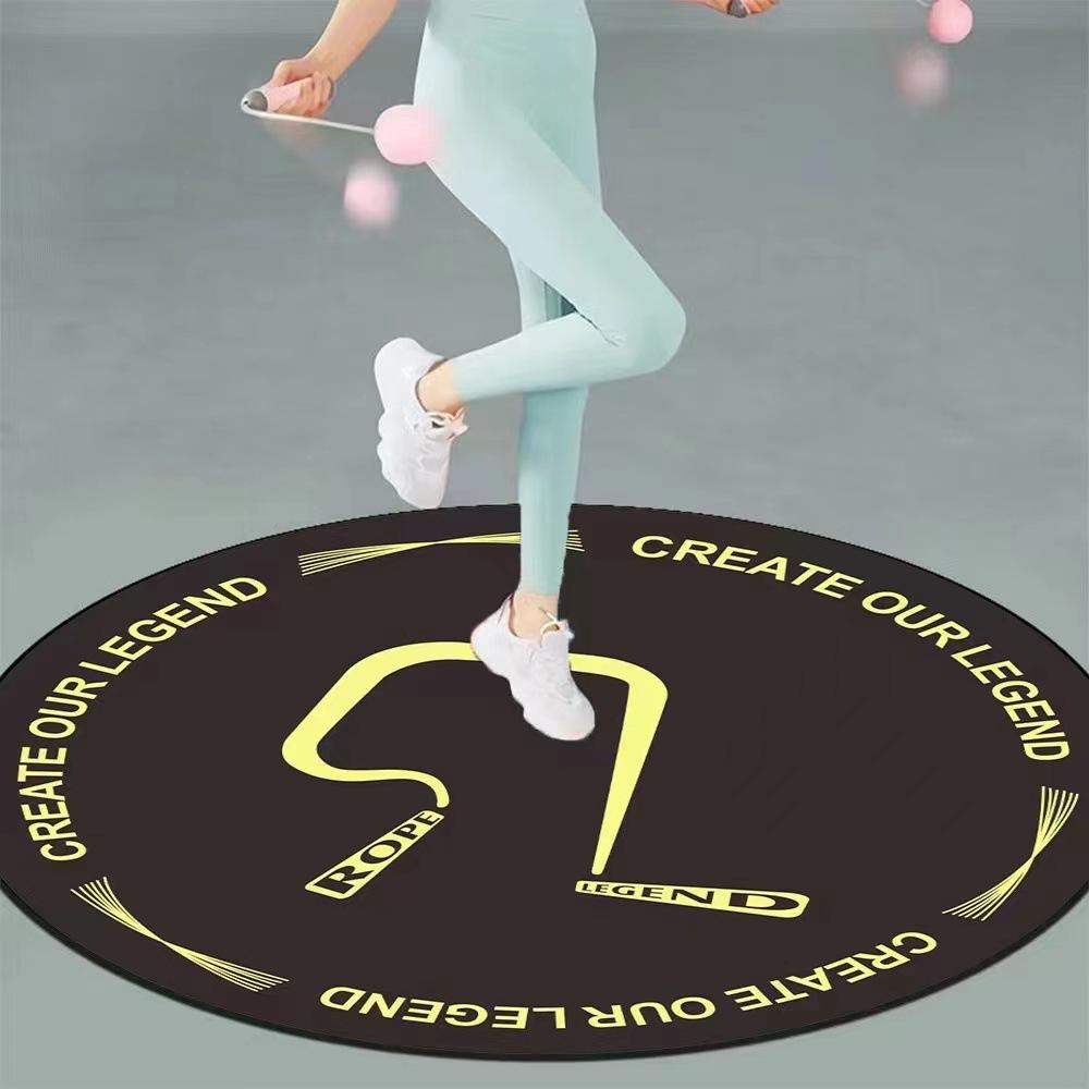 

Круговой коврик для прыжков со скакалкой, коврик для прыжков, коврик для занятий фитнесом и йогой в помещении, утолщенный, нескользящий, амортизирующий, спортивный коврик для прыжков со скакалкой 100x100cm