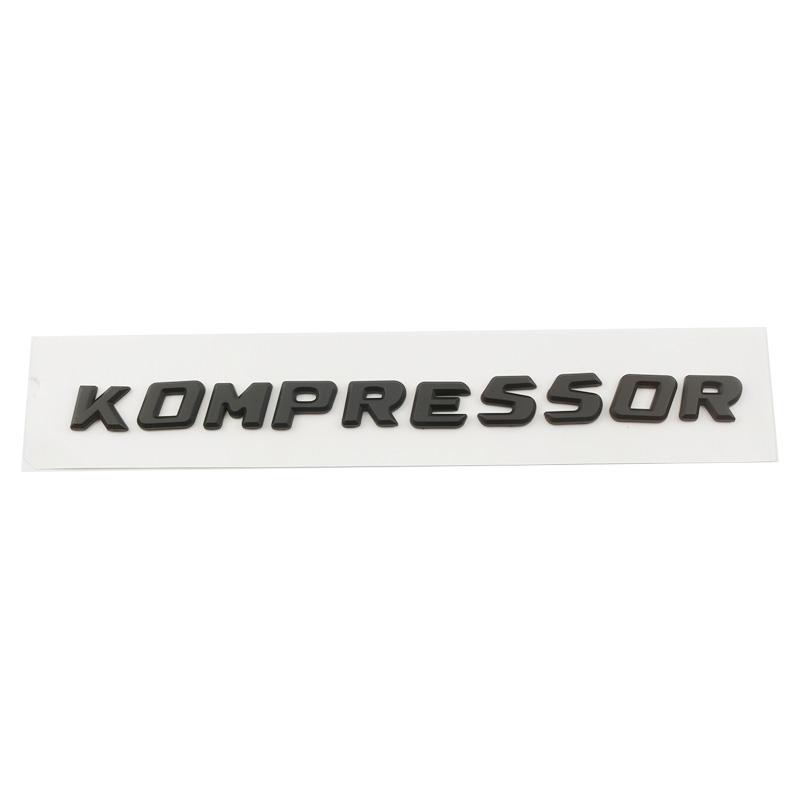 Car 3D ABS KOMPRESSOR Logo Badge Emblem Decals Sticker For Mercedes Benz C180 C200 C230 CLK200 SLK200 SLK230 CLS350 E300 SL350