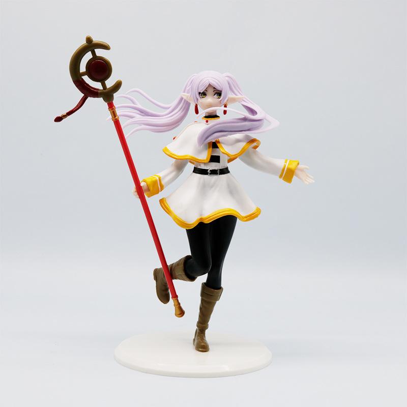 13-21cm Frieren Figure Frieren At The Funeral Figures Super Kawaii Cartoon Action Pvc Statue Cute Models Collection Dolls Gifts