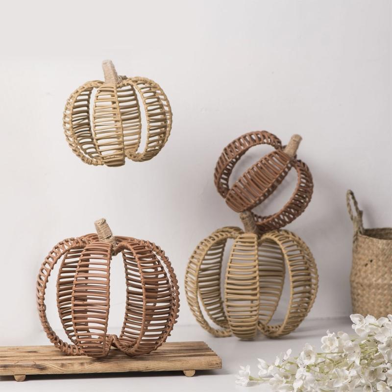Rustics Pumpkins Rattans Imitation Decoration, Pumpkins Vine Home Access for Living Room Elegances