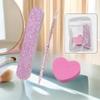 8/12 Pcs Glitter Nail Care Kit - Heart-Shaped Buffer, Crystal Rod, And Double-Sided File For Nail Art And Pedicures