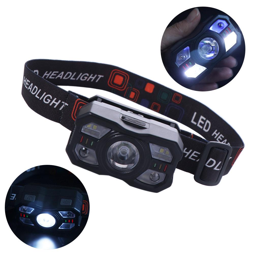 Adjustable Mode LED Induction Headlamp Ultra Bright Head Flashlight  Outdoors