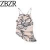 Zbzr Spring New Women Clothes Western Style Versatile Linen Blend Backless Sling Fashion Top 2587057